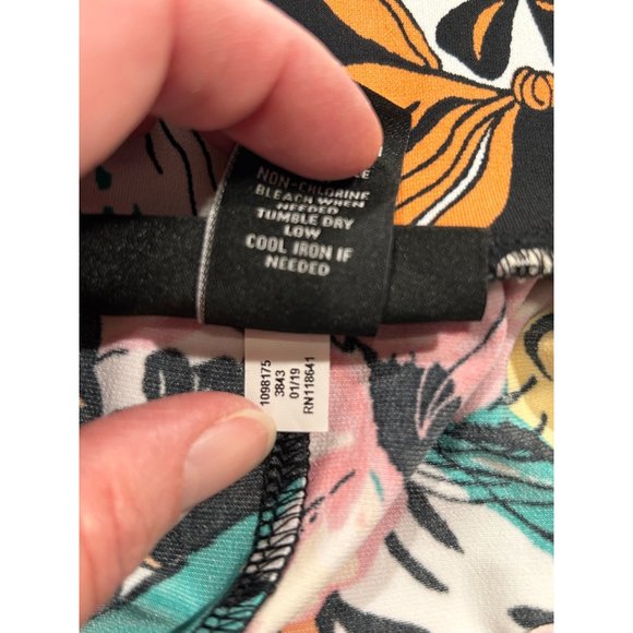 Layne Bryant Floral‎ Wide Leg Culottes Elastic Waist Pockets Size 14/16 - Picture 10 of 10